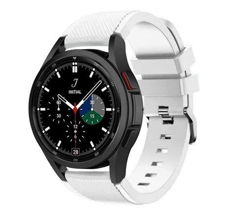 Samsung Galaxy Watch Classic Mm Silikonarmband Wei