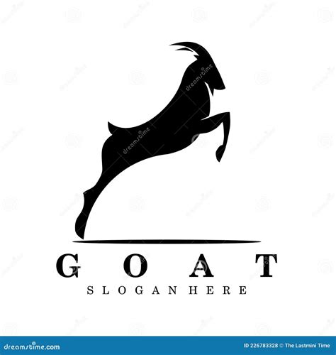 Goat logo brand design stock vector. Illustration of capricorn - 226783328