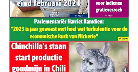 Dagblad Suriname Vrijdag 5 Januari 2024 Suriname Nieuws Centrale