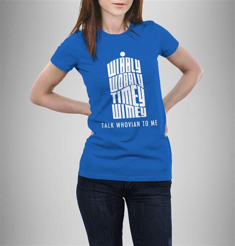 Dr Who T Shirt Wibbly Wobbly Timey Wimey Talk Whovian To Me Shirt Ebay