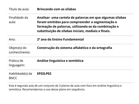 Planos De Aula De Portugu S Ano Do Ensino Fundamental Toda