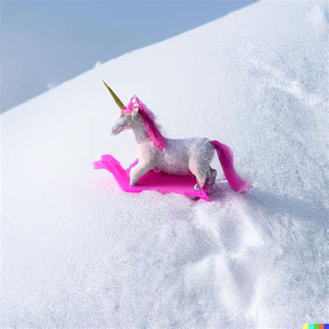 Just Another Nomad A Realistic Photograph Of A Pink Unicorn Riding