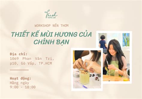 Workshop LÀm NẾn ThƠm Handmade ThÔng Tin And HƯỚng DẪn ĐĂng KÝ Fresh