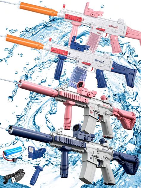 M416 Scar Jouet Pistolet À Eau Électrique Automatique Jeu De Tir En