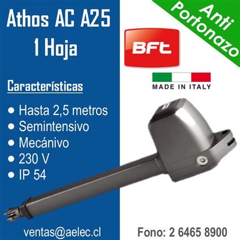 BFT Athos AC A25 1H Aelec Cl