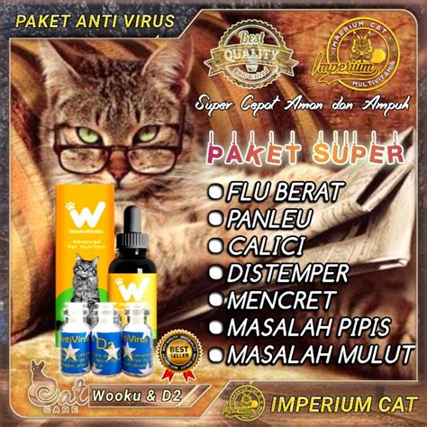 Jual Vitamin Kucing Paket Anti Virus Ampuh Obat Flu Berat