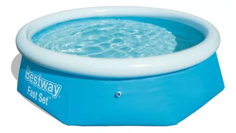 Piscina Inflable Redondo Bestway Fast Set L Azul Caja