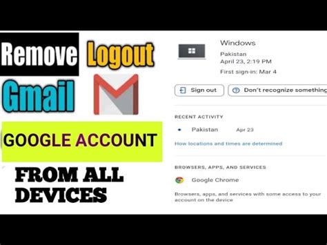 How To Sign Out Google Or Gmail Account From All Devices Apni Gmail