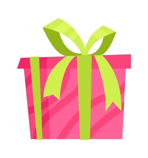 Ilustración de vector de caja de regalo colorido Vector Premium