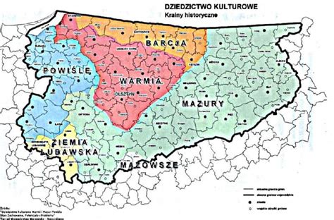 Mapa Warmii I Mazur Kraków Mapa