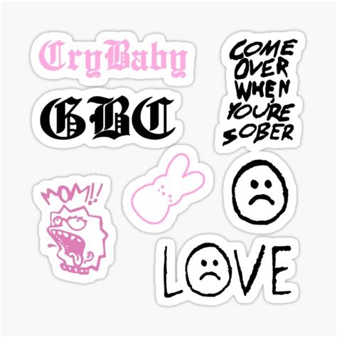 Lil Gothboi Peep Sticker Pack Sticker For Sale By Boogsbay Redbubble