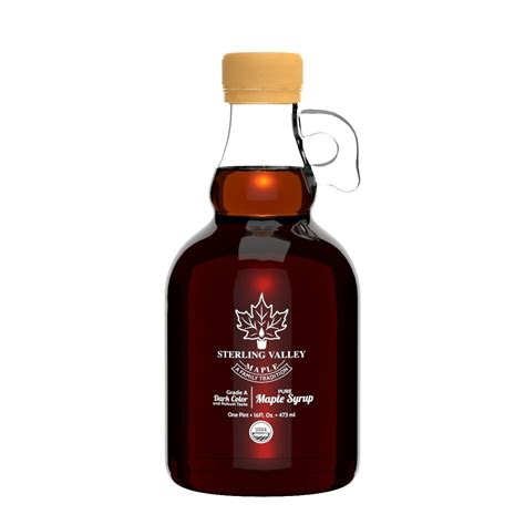 Sterling Valley Maple Certified Organic Maple Syrup Dark Color And Robust Taste