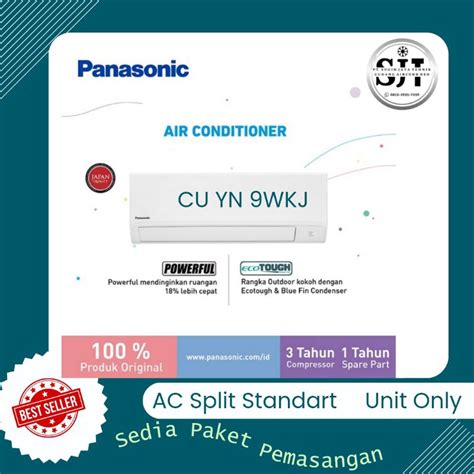 Jual AC Panasonic Standart 1pk CU YN 9WKJ AC Split Freon R32 Unit Only