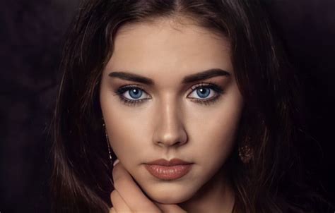 Wallpaper Girl Eyes Model Lips Face Brunette Portrait For Mobile And Desktop Section
