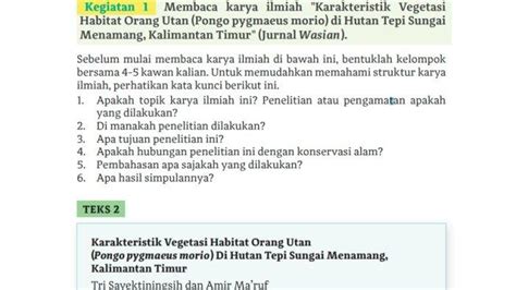 Kunci Jawaban Bahasa Indonesia Kelas 11 Halaman 181 Kurikulum Merdeka Semester 2 Bab 6