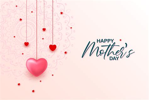 Happy Mothers Day Background with Hearts Graphic by MicroTee · Creative ...