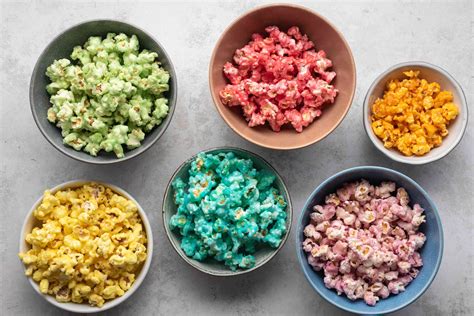 Rainbow Colored Popcorn