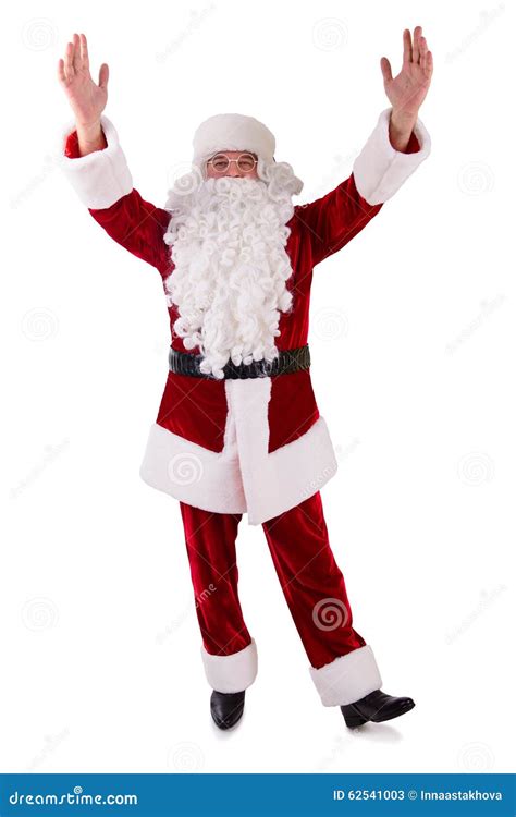 Santa Claus Hands Up Stock Image Image Of Beard Gift