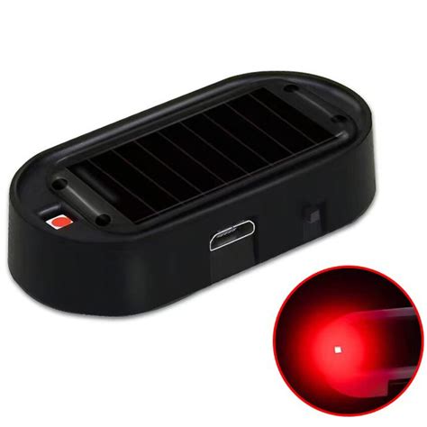 Solar Powered Simulated Dummy Alarm Car Fake Security Light Wireless