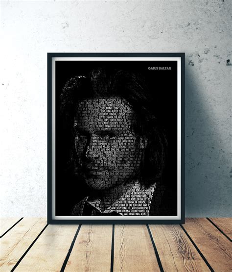 Battlestar Galactica Gaius Baltar Quote Portrait 11x14 | Etsy