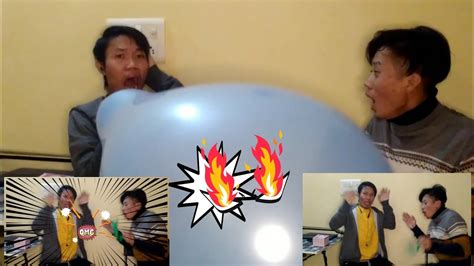 Giant Balloons 🎈 Blowing Challenge😂😂 Watch Till The Blasting Scene