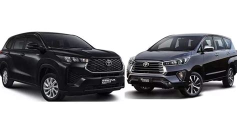 Toyota Innova Hycross Vs Toyota Innova Crysta Spec Comparison Design Engine Price And More