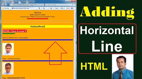 How To Add Horizontal Line In Html