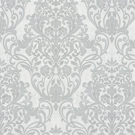 Advantage Anders Silver Damask Wallpaper Sample 4041 32602sam The