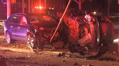 Four Injured After Police Pursuit Suspect Runs Red Light Crashes