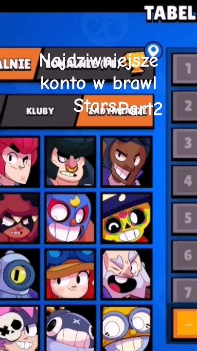 Najdziwniejsze Konto W Brawl Stars Youtube