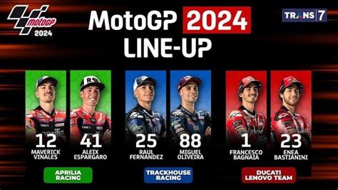 Live Streaming Trans 7 MotoGP Amerika 2024 Siaran Langsung Trans7 Race