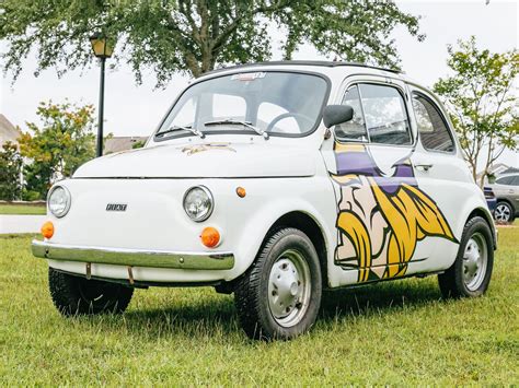 Sold Minnesota Vikings Themed 1966 Fiat 500 F Hemmings