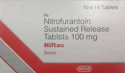 Niftas 100 Mg Tablet At ₹ 1200box Nitrofurantoin Capsule In Mumbai