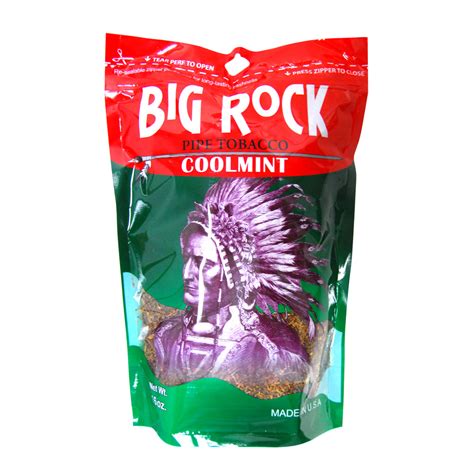 Big Rock Cool Mint Pipe Tobacco 16 Oz Bag Tobacco Stock