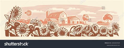 1,000 Sunflower Field Silhouette Vector Images, Stock Photos, 3D ...