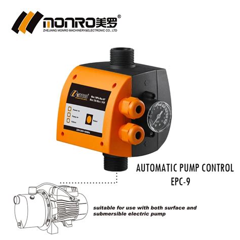 Zhejiang Monro Automatic Water Pump Control EPC 9 Pressure Switch With