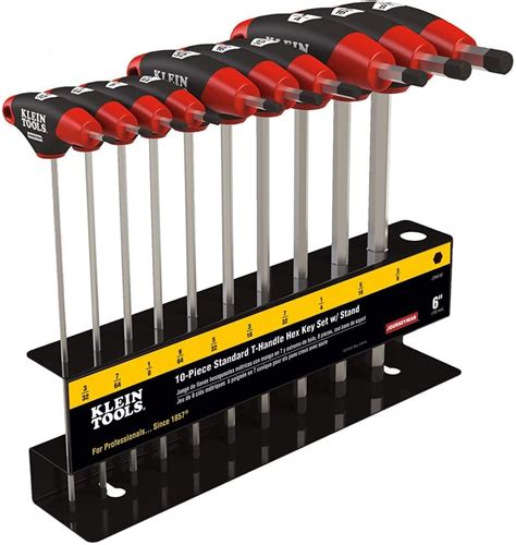 Klein Tools Jth610e Hex Key Set Sae T Handle Hex Key Allen Wrench Set