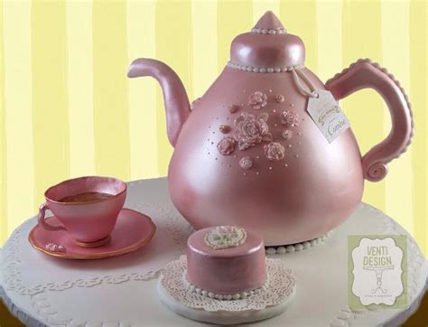 Teapot Cake Decorated Cake By Ventidesign Cakes CakesDecor