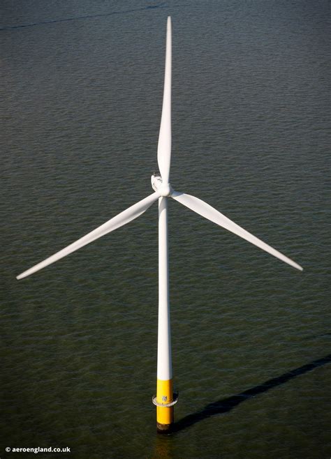 Aeroengland Wind Turbines On Kentish Flats Offshore Wind Farm Aerial