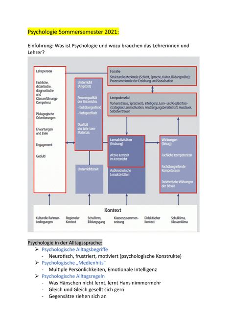 Psychologie Sommersemester Kopie Psychologie Sommersemester