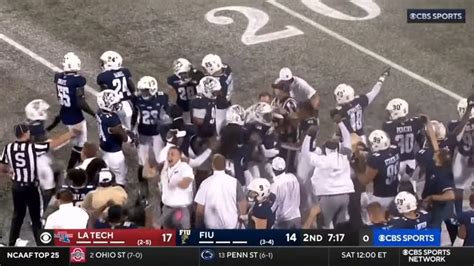 FIU Recovers Own Pooch Kick Vs Louisiana Tech YouTube