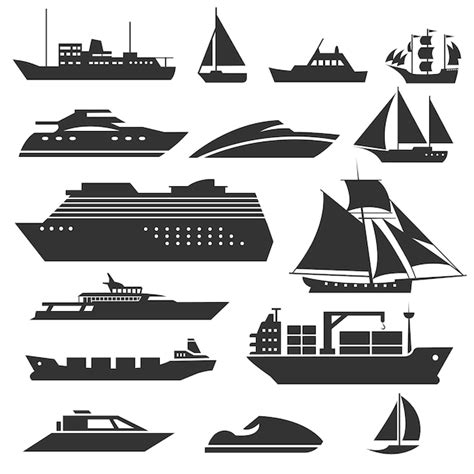 Cruise Ship Vector Art Free