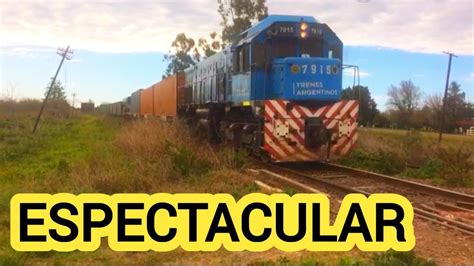 HOY X URDINARRIAN Locomotora 7915 Urquiza Cargas Mesopotámico TRENES