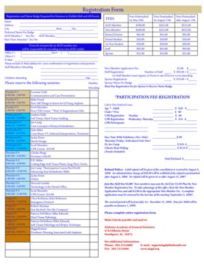 Fillable Online Alagd Registration And Name Badge Required For Entrance