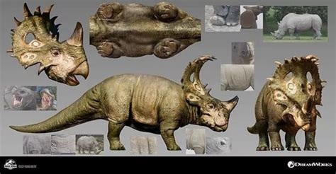 Sinoceratops Concept Art Jurassic Park World Jurassic World Dino Park