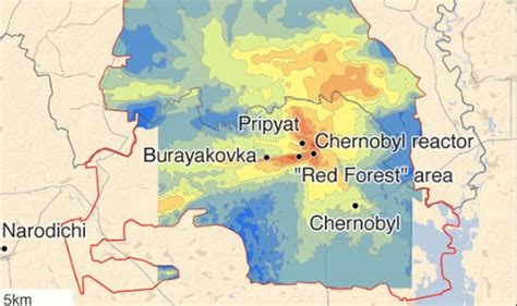 Chernobyl Exclusion Zone Map