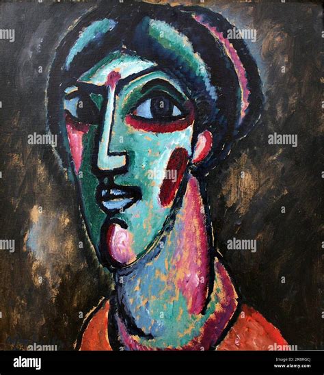 Head In Black And Green 1913 By Alexej Von Jawlensky Stock Photo Alamy