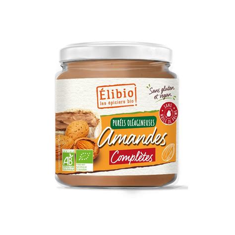 PUREE AMANDE COMPLETE 250G ELIBIO Acheter Sur EtiketBio Eu