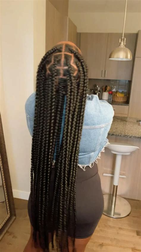 Extra Long Jumbo Knotless Box Braids Chunky Box Braids Neat Big Braids Artofit