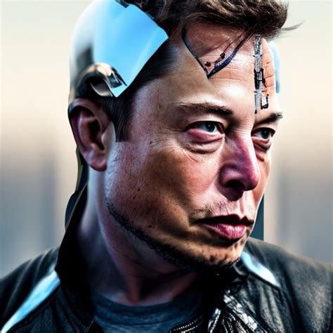 Elon Musk As A Cyborg Visible Augmentations Genius